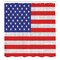 Ambesonne USA Shower Curtain, Fourth of July Independence Day Burlap Looking Retro Vintage Country Pastel Color, Cloth Fabric Bathroom Decor Set with Hooks, 69" W x 70" L, Blue Red White